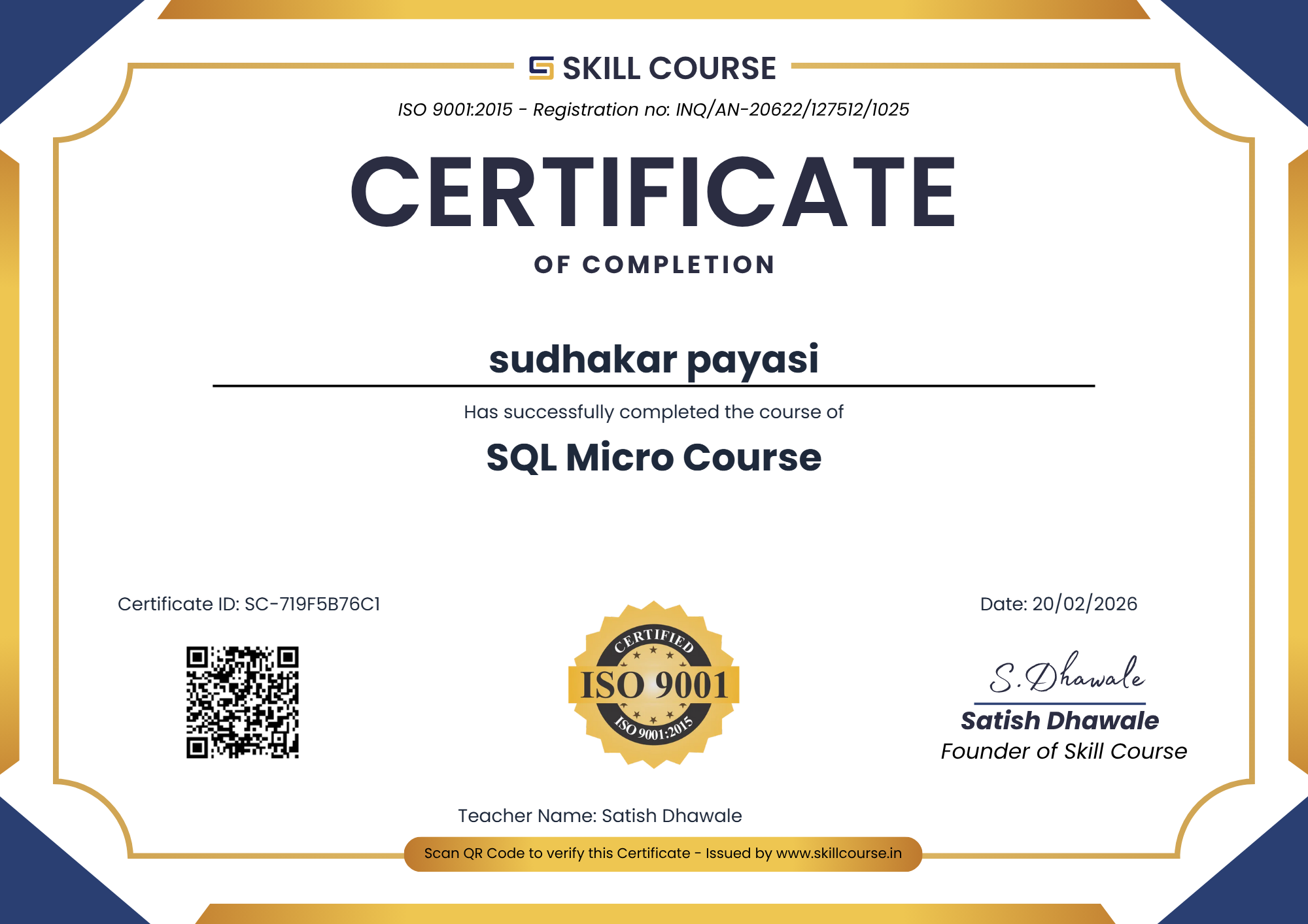 Sudhakar Payasi | Aspiring Software Developer & Data Science Enthusiast